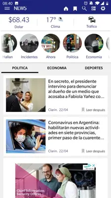 Noticias android App screenshot 0